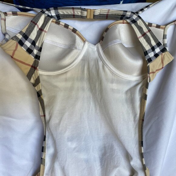 BURBBERRY ONE PIECE CHECK PLAID SWIM SUIT - Picture 7 of 10